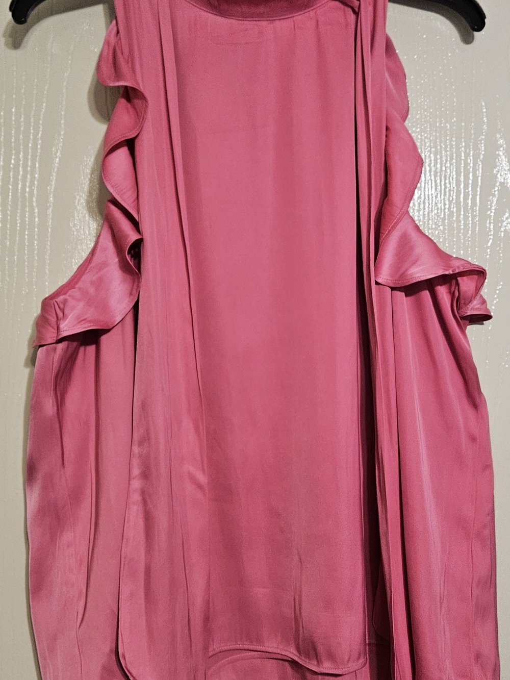Ann Taylor top Ruffle Pink, size XL new with tags.